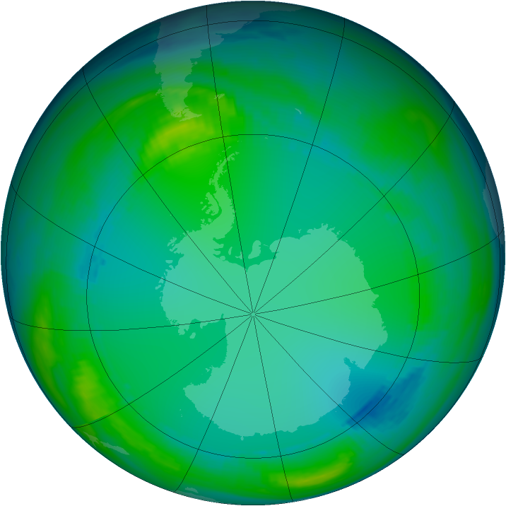 Ozone Map 1986-07-12